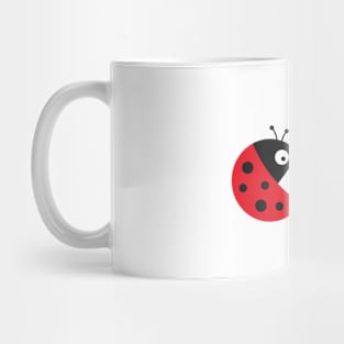 Ladybug packman - funny valentine design Mug